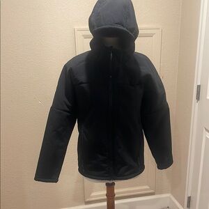 Black Hooded Kids Jacket